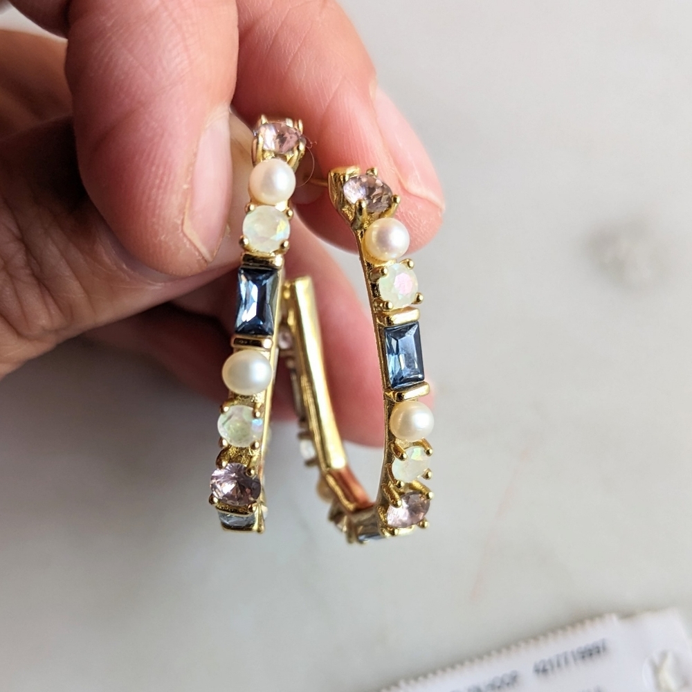 Kendra Scott Madelyn Hoop Neutral Mix earrings